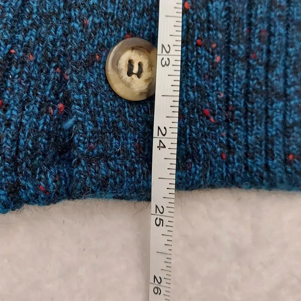 Vintage 1980s 1990s Jantzen Cardigan sweater, Unisex, Blue, L - Picture 11 of 16